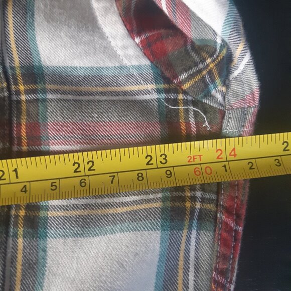 Viyella SZ M Men's Plaid Button Up Shirt, 80% Cotton/20% Wool - Picture 10 of 16